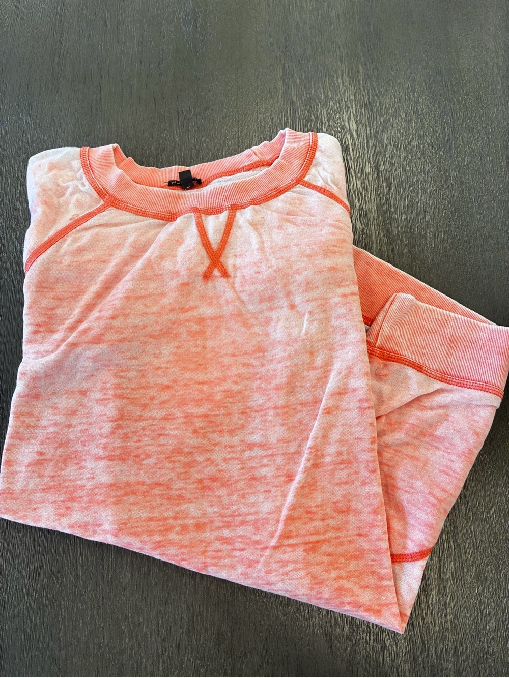 Hannah Pink & Coral Lightweight Long-Sleeve Lounge Top